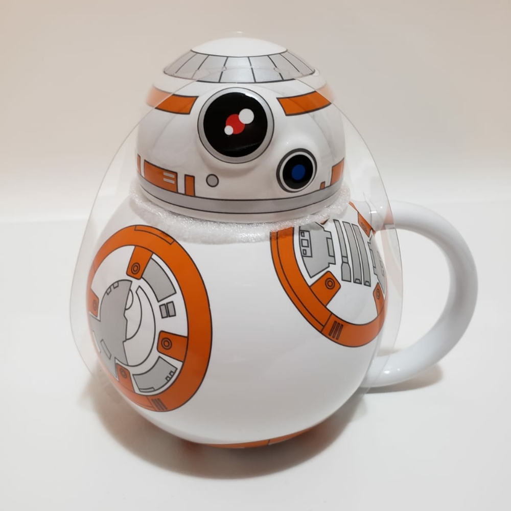 Disney Star Wars BB-8 Mug Ceramic Cup White Orange
